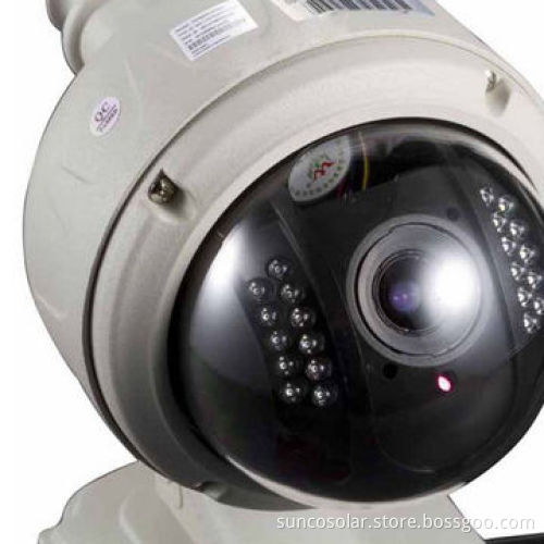 Water-resistant outdoor PTZ camera, 3X optical zoom, 720P, smartphone supported